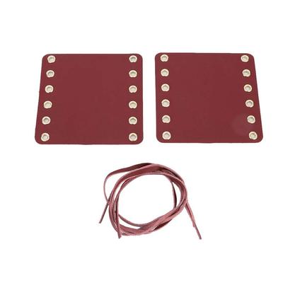 Qii lu 2pcs Housse de Poignée de Guidon en Cuir pour Moto Accessoires de Réparation pour Moto (rouge)