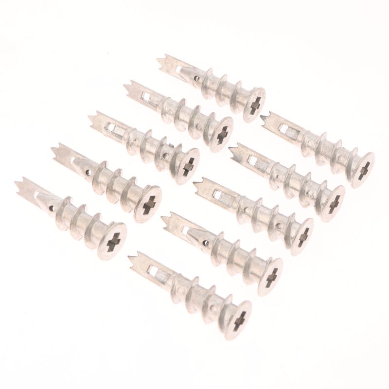10 stk Sinklegert Stål Selvborende Anker 13*41mm Gipsplate Gipsvegganker Hulvegganker
