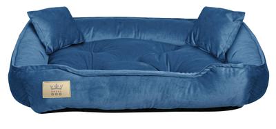 Dog Bed, Playpen, 100x75 Cm, Blue Velvet