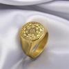 EUEAVAN Zegel van De Zeven Aartsengelen Ring Salomo Kabbala Talisman Hexagram Ringen voor Mannen Geheimen van het Universum Amulet Sieraden