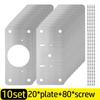 Wholesale Stainless Steel Cabinet Hinge Repair Plate Kit Door Hinge Mounting Plate with Hole for Home Kitchen Cupboard Furniture