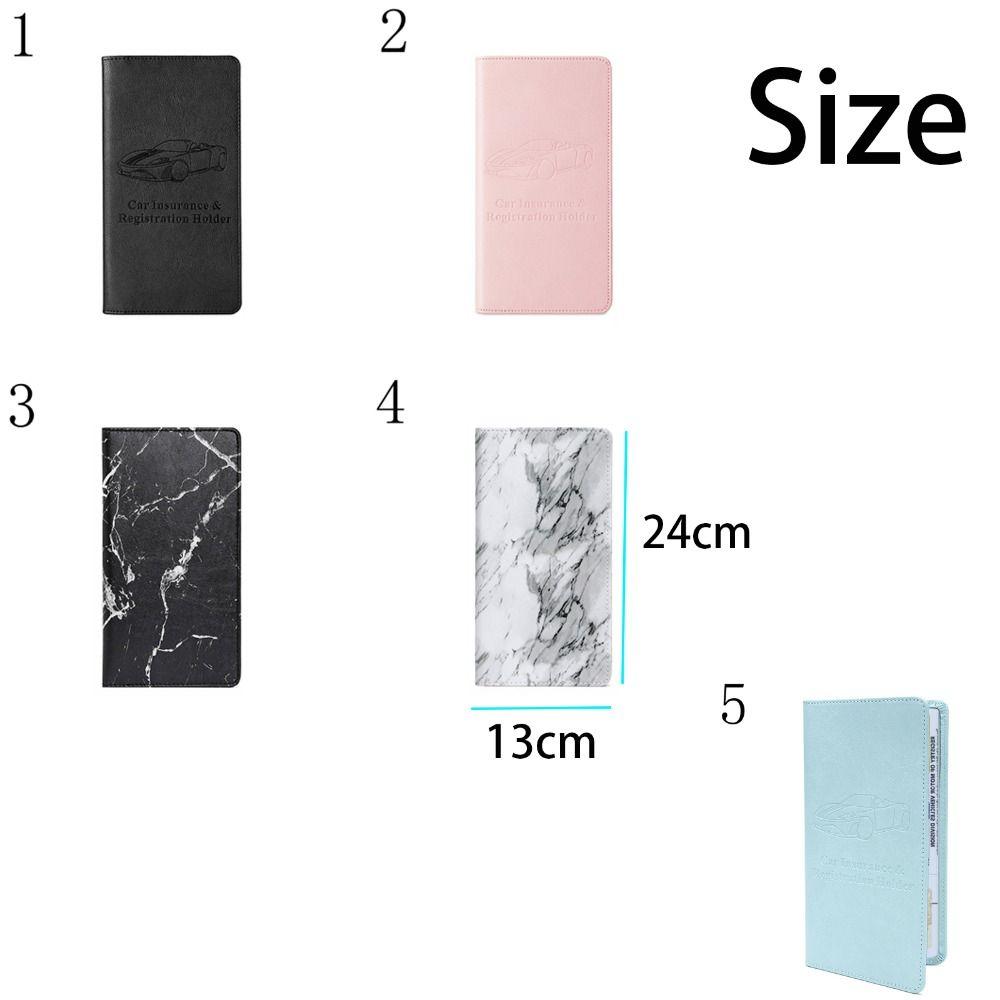 Stylish Paperwork Wallet Premium ID Bag Cover Vehicle Glove Box Car Document Holder  Men