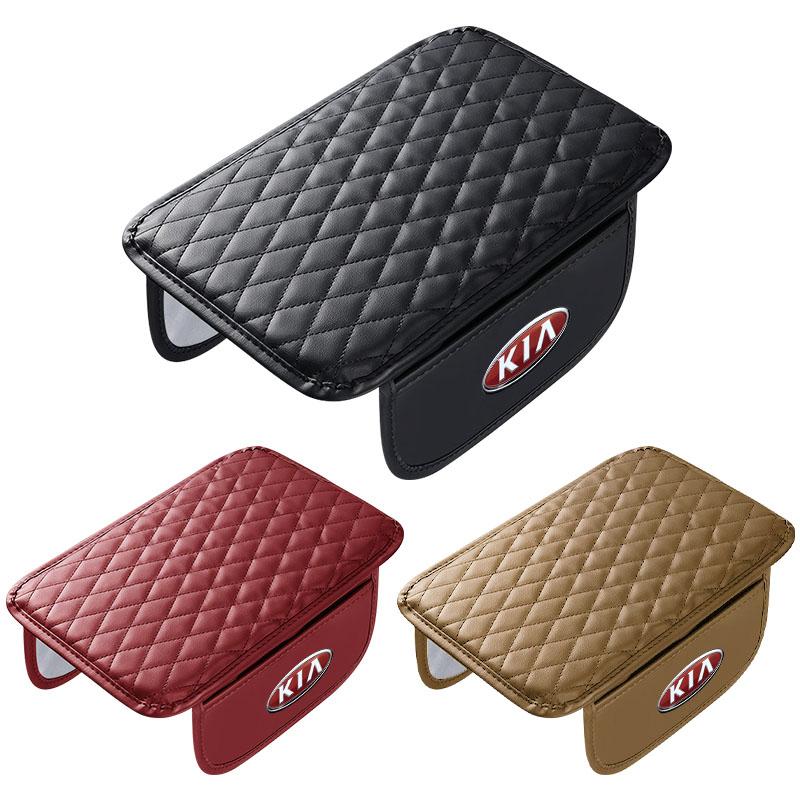 1Pcs Leather Car Armrest Mat Tissue Boxes Height Pad Armrest Box For KIA Sportage Ceed Rio 3 4 k2 k3 k4 k5 k6 K7 K8 Picanto Sorento Optima