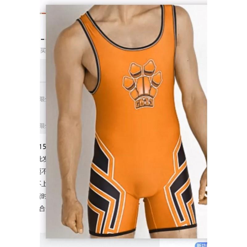 Mens Wrestling Singlet Compression Athletic Bodysuit MMA Boxing Triathlon Powerlifting Gym Fitness