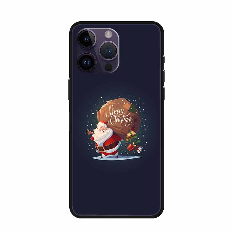 Christmas Case For iPhone 15 Pro Max Cover iPhone 15 Plus Lovely Soft Silicone TPU Back Phone Case For iPhone 15 Pro Cover Coque