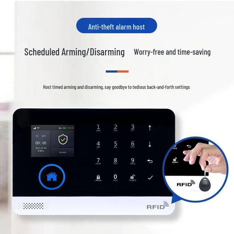 Tuya Smart WiFi+GSM Multi-Language Anti-Theft Alarm with App Control