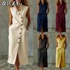 Fashion Summer Spring Solid Color Print Sleeveless Casual Dresses