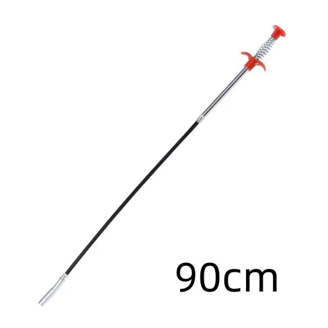 

90/160cm Multifunctional Pipe Tool Pipe Dredging Tool Bendable Drain Auger Sewer Hair Cleaning Claw Spring Loaded Grabber Pickup