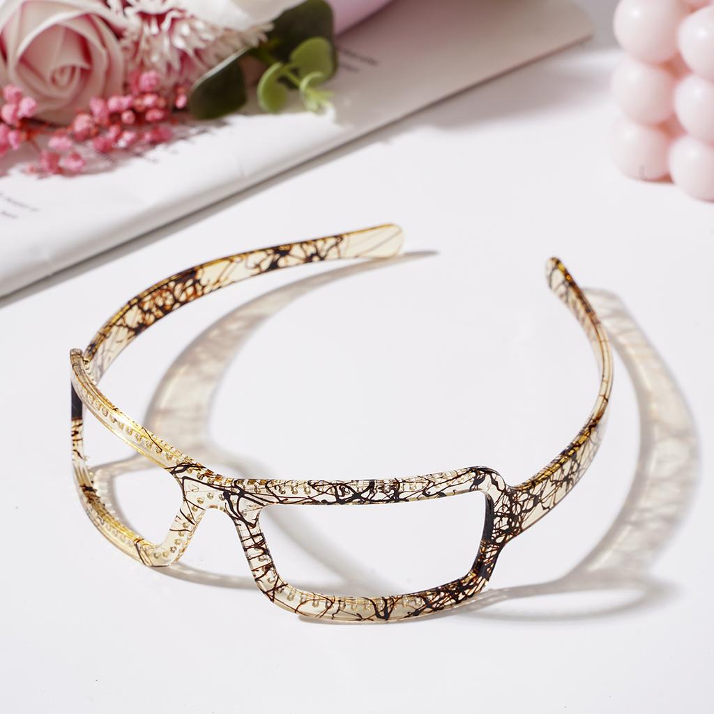 Sunglasses Frame Shape Hair Hoop Glasses Hairband For Women Girl Sweet Fixed Headband Hair Ornament Fashion Hair Accessories