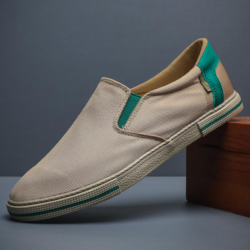 

Модная мужская обувь Нескользящие повседневные кроссовки Слипоны Удобная легкая обувь для ходьбы Унисекс Женские балетки Мягкие парусиновые туфли BD24061 44 серый