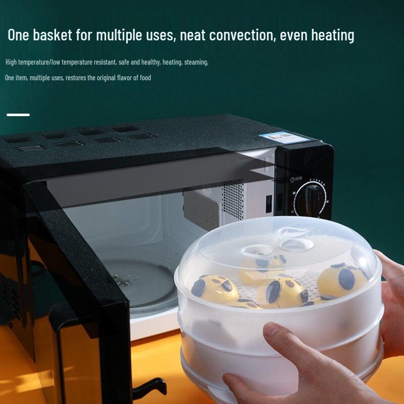 Large Capacity Multi-Layer Microwave Steamer for Buns