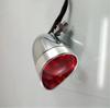 1 Pcs Chrome Red Lens 12V Motorcycle Cafe Racer Brake Stop Light Rear Tail Light