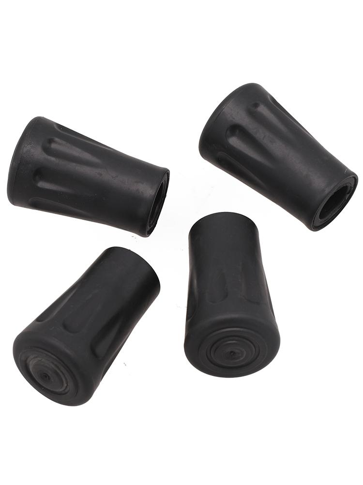 Stay Safe On Your Hiking Trip with Rubber Trekking Pole Tip Covers 2/4Pcs