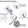 3 Pairs Non-Slip Socks, Men's Women's Sports Socks, Breathable Sock, for Basketball Trekking, Cycling, Rugby Yoga, White