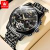 OLEVS Neue Uhr Automatische mechanische Uhr Multifunktions-Herrenuhr mit großem Zifferblatt