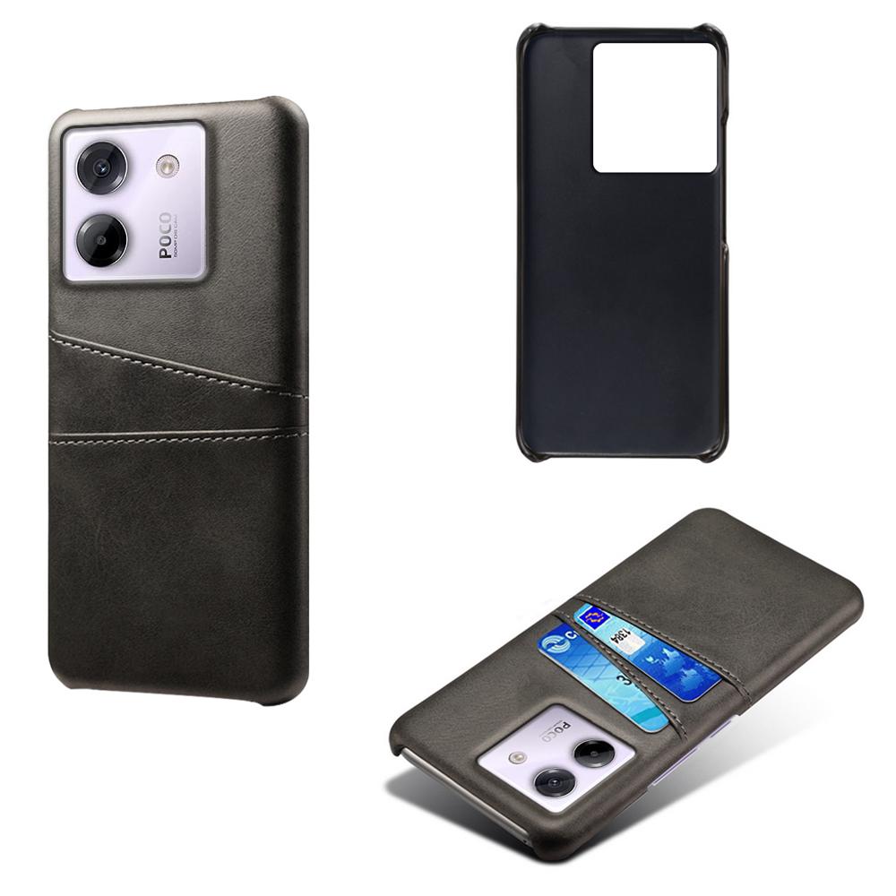 For Xiaomi Poco M7 Pro 5G Case Dual Card Slots PU Leather + Hard PC Phone Cover