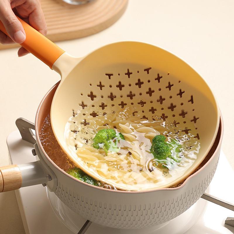 Noodle Colander Heat-Resistant Food Grade Hole Design Filter Residue Plastic Food Colander Vegetable Strainer Kitchen Accessorie