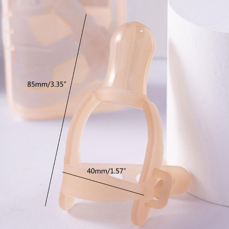 Silikon Tänder Handledsband Baby Tumme Sugg Stopp Napp Leksak BPA Fri Spädbarn Tänder Biter Finger Skydd