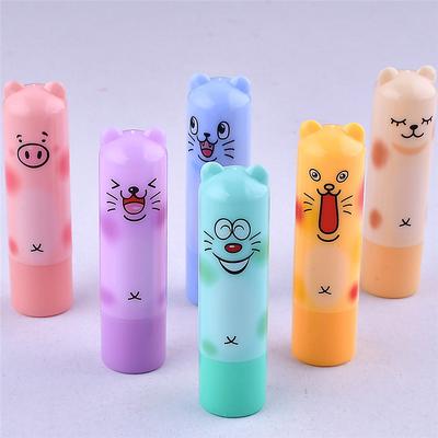 Cartoon feuchtigkeitsspendender farbloser Lippenbalsam, natürlicher pflanzlicher Lipgloss, Frucht-Lippenstift