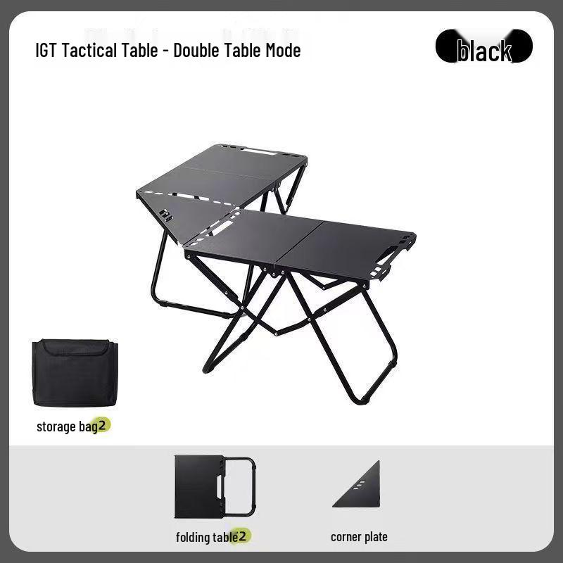 Multifunctional Lightweight Folding Camping Table - Portable for Outdoors/IGT Tactical Use