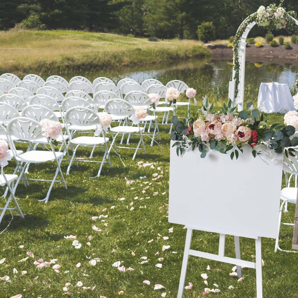 Artificial Flower Swag Wedding Arch Decoration for Wedding Reception Backdrops Wedding Ceremony Sign Flower Decoration