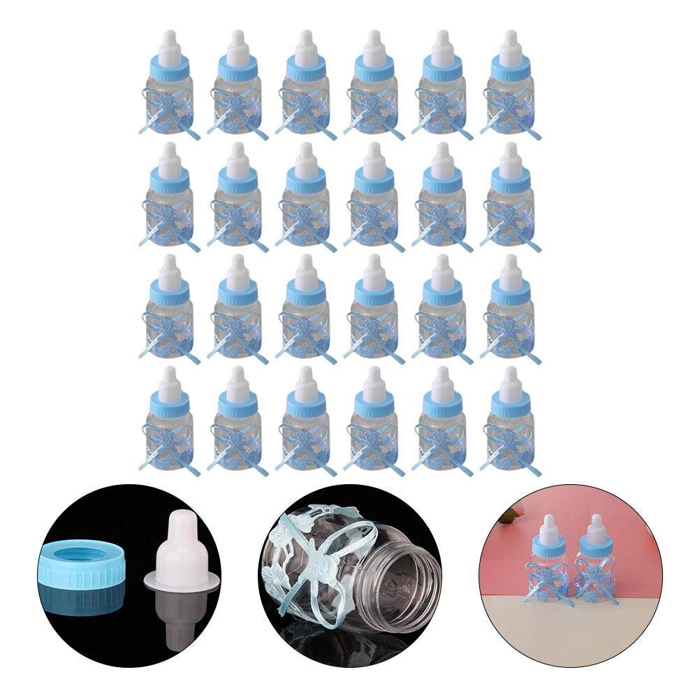 

24 Pcs Feeding Bottle Candy Box Gifts Baby Infant Christmas Plastic Wedding Boxes