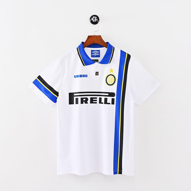 0910 Inter Retro Full Series Jersey, Champions League Home and Away Long-sleeved Football Jersey, Commemorative Print Jersey