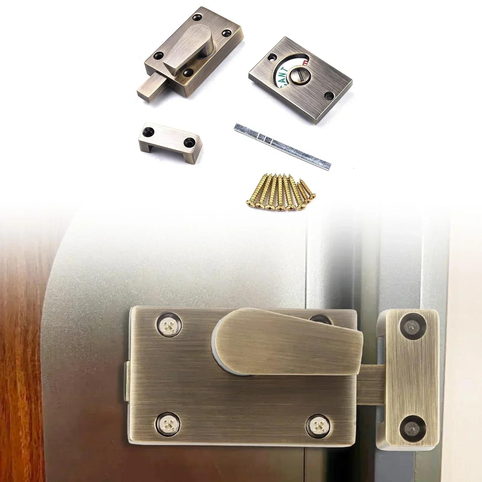 

Door Lock Indicator Zinc Alloy Latch Indicating Lock Bathroom Door Privacy Lock Poblic Toilet Door With Indicator Door Hardware China Mainland