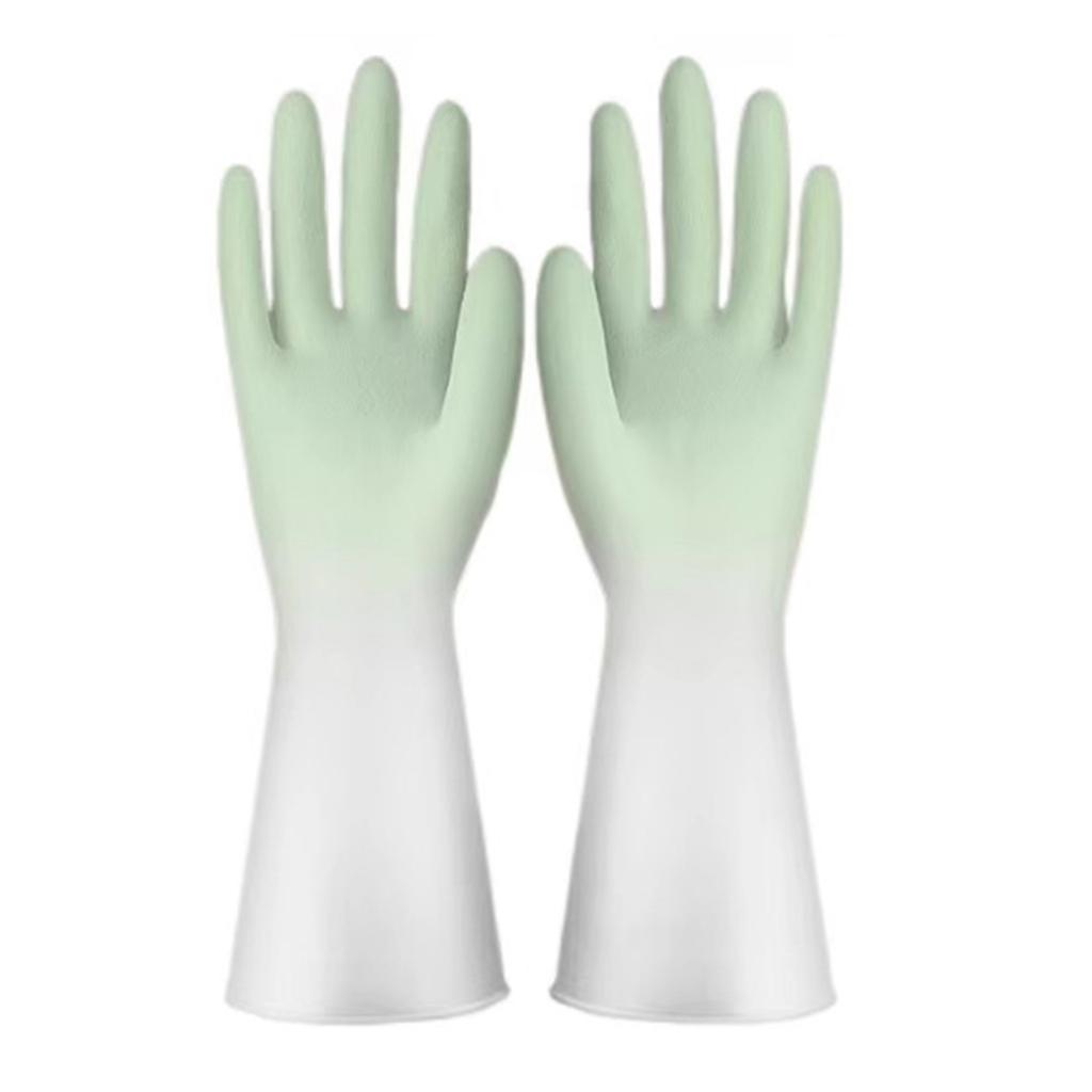 Reusable Household Cleaning Gloves with Extended Cuffs for Dishwashing Kitchen Bathroom Laundry and General Home Use Latex Free Design Comfortable Fit