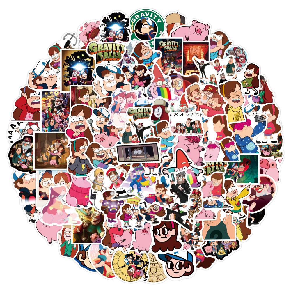 10/30/50/100pcs Funny Anime Gravity Falls Stickers Cute Decoration Decals Stationery Laptop Phone Cartoon Sticker Packing