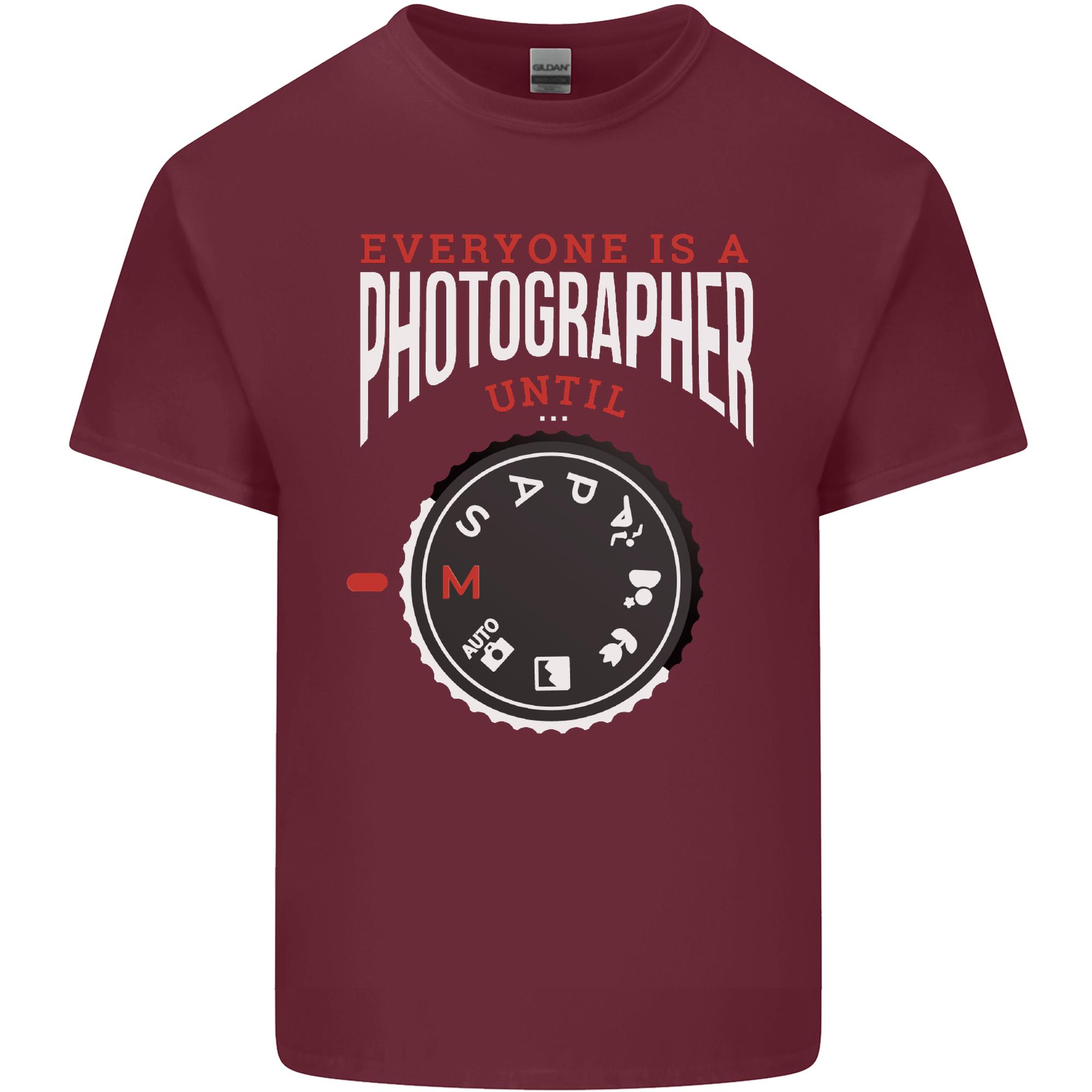 Everyones a Photographer Until Photography Unisexs Light Cotton TShirt S