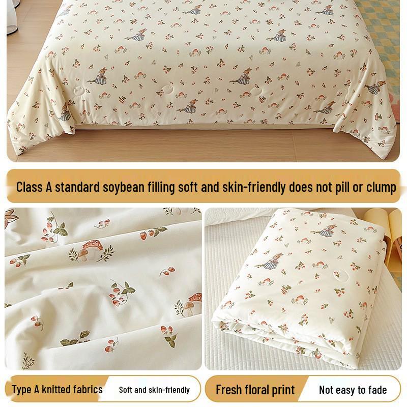 Leichte Baumwoll-Kinderbettdecke - Maschinenwaschbare Sommerdecke