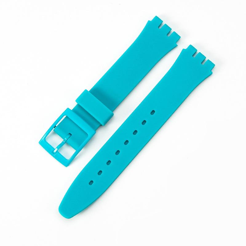 Silicone Sport Unisex Strap Classic Watch Band For Swatch Jelly Skin 19mm 17mm