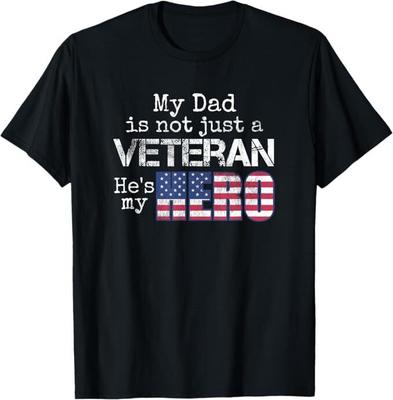NEW LIMITED Military Family Veteran Support My Dad US Veteran T-Shirt Unisex T-Shirt