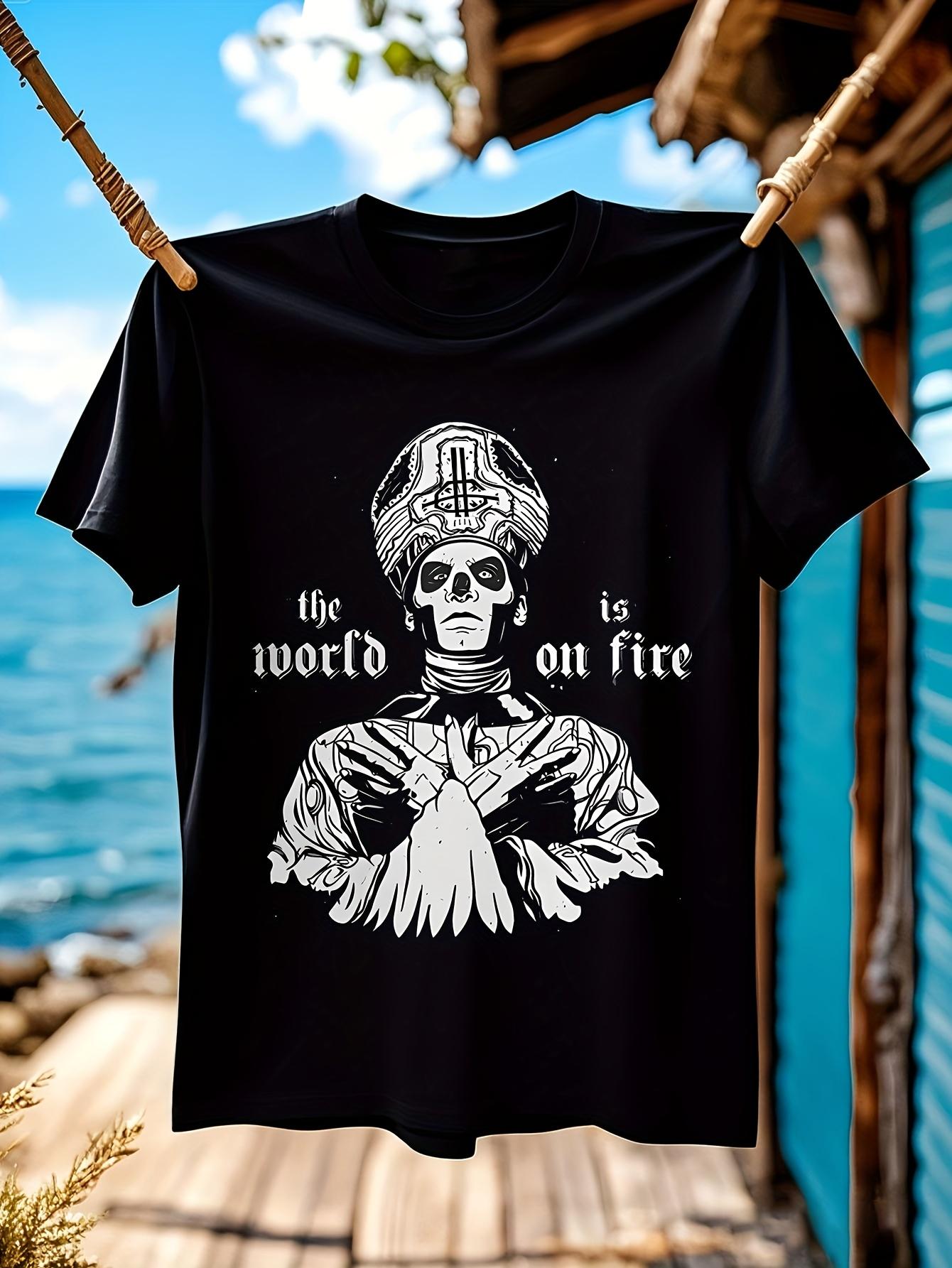 Heavy Metal Graphic Tshirt Graphic Tee - The World is on ... M