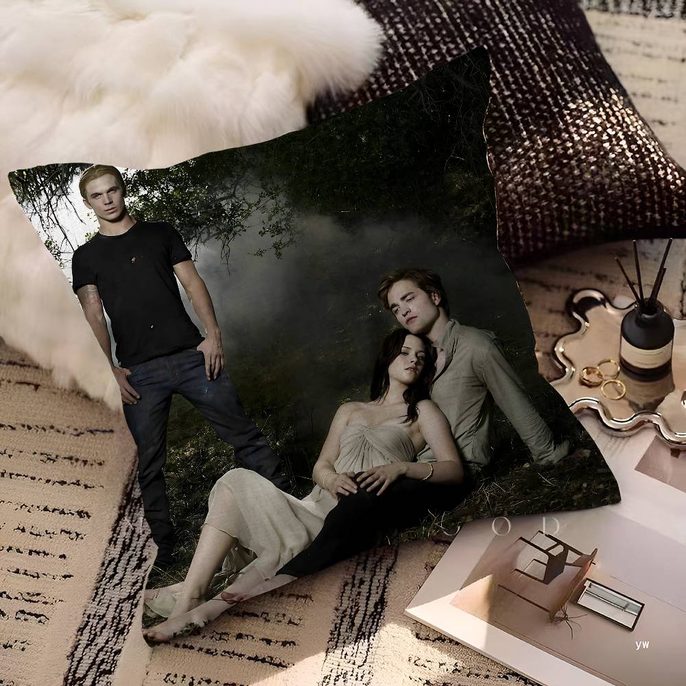Movie Twilight Cushion Cover Car Throw Pillow Case For Sofa Car Christmas Gift 40X40Cm 45X45Cm