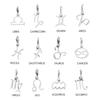 SUNIBI Stainless Steel Star Zodiac Sign 12 Constellation Pendant Accessories for Necklace Women Man Jewelry Gifts