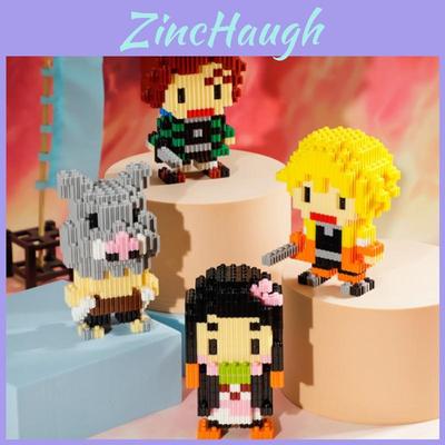 Demon Miniature Slayer Building Blocks Creative Assembled Cartoon Puzzle Toy