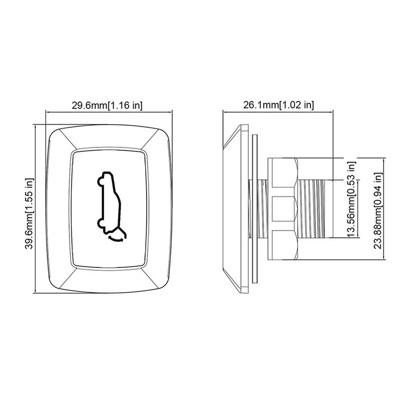 Car Tailgate Switch Electric Tailgate Trunk Release Switch Tailgate Trunk Switch