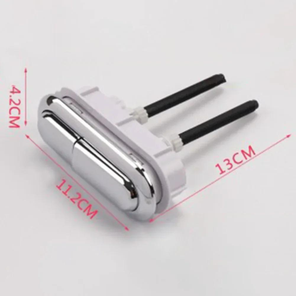 Water Tank Button Toilet Water Tank Flush Button Plastic Oval Double Button  Toilet Seat Water Tank Valve Bathroom Parts
