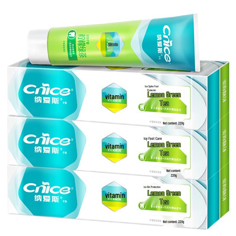 

Nice Lemon Green Tea Toothpaste 3-Pack