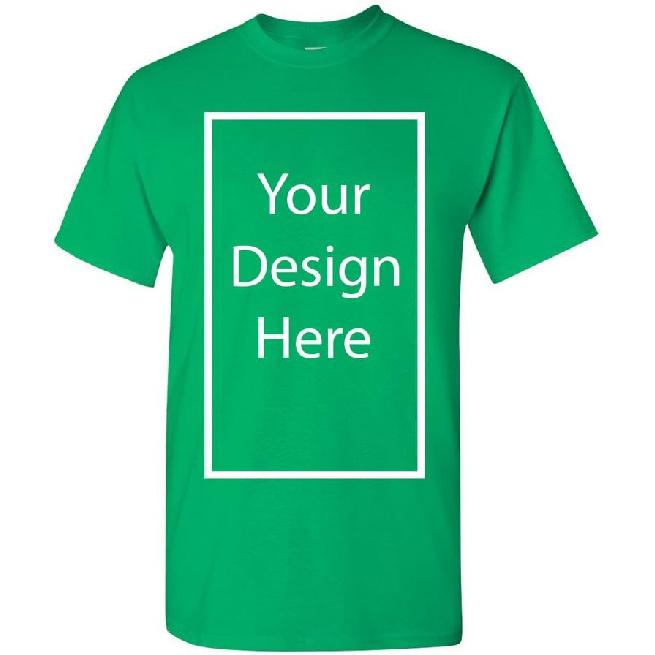 Add Your Own and Text Design Custom Personalized Adult T-Shirt Tee