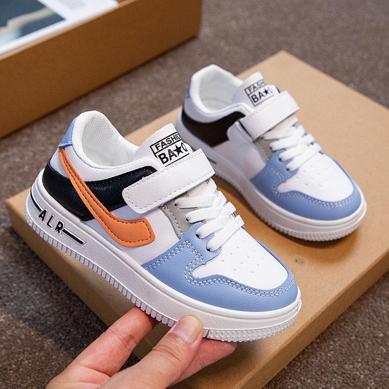 Children's Sports Shoes Breathable Spring and Autumn New Girls Breathable Little White Shoes Boys Shoes Board Shoes Middle and Old Children's Casua