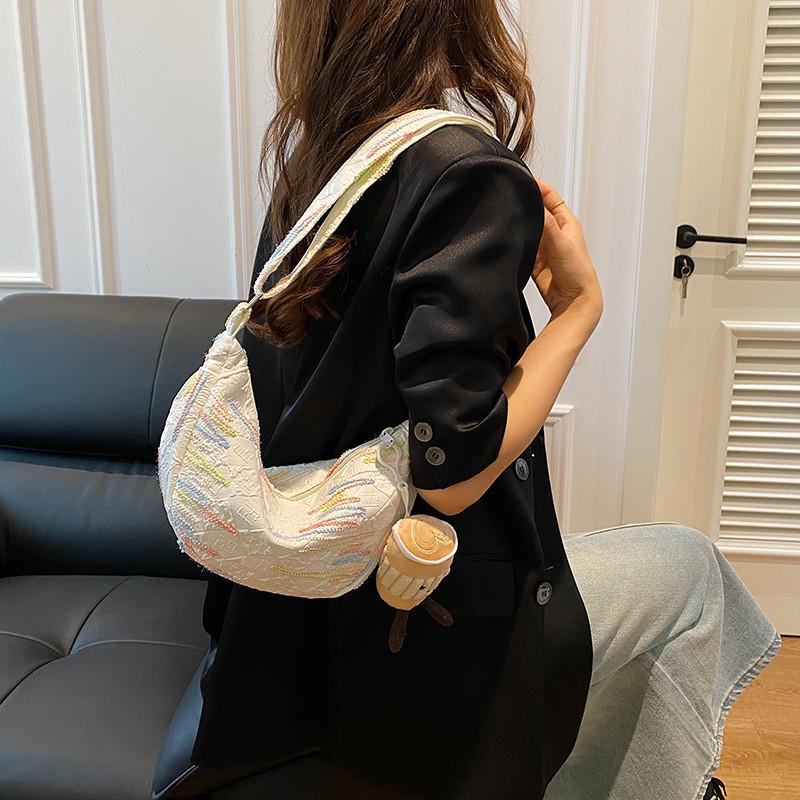 Chic And Fashionable Shoulder Dumpling Bag With Durable Composite Material For Trendsetters