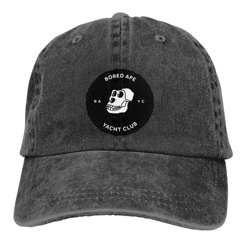 Bored Ape Yacht Club BAYC NFT Vícebarevná čepice Peaked WoUnisex's Cap Černé Osobní ochranné čepice hledí