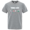 Men's Summer Cotton Funny Printed T-Shirt Soft Breathable Round Neck Short Sleeve Tees Unisex Casual Wear