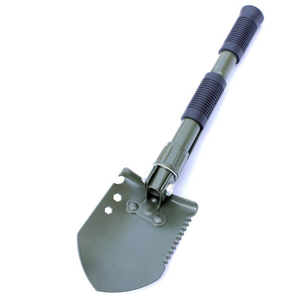 Multi-functional Folding Shovel Thickened High Carbon Steel Truck Mounted Shovel with Storage Bag Camping Shovel