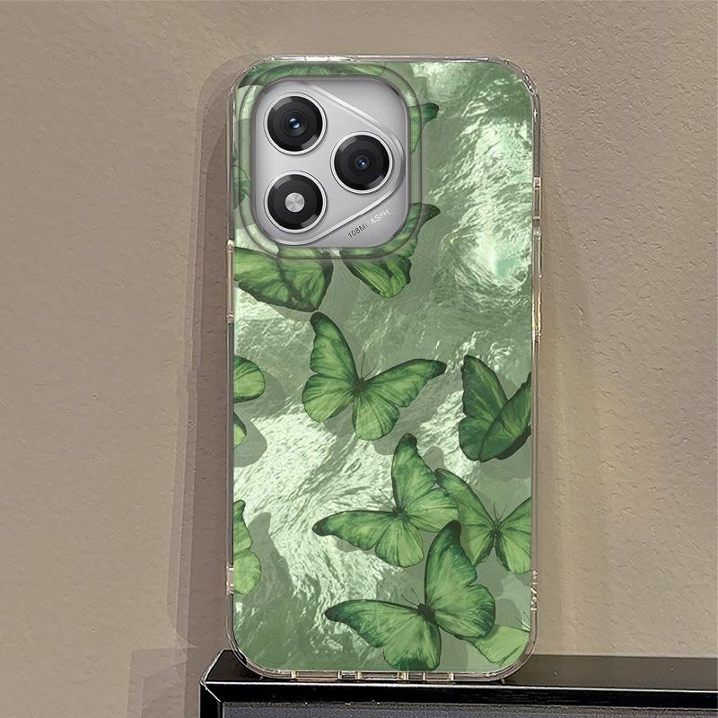 Butterfly Women Case For Samsung A56 A16 A17 S24 S25 FE Xiaomi Redmi Note 14 13 Pro 14C A5 Huawei Honor 400 200 Lite Pro iPhone 16 Shockproof Cover
