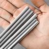 304 Stainless Steel Anti-slip Chopsticks - 10 Pairs