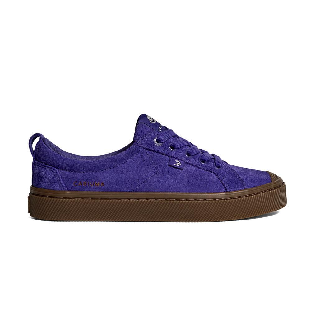 Cariuma Oka Low Gum Sole Purple Suede